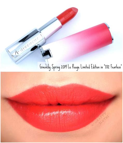 givenchy 332 swatch|givenchy le rouge lipstick.